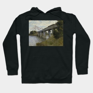 The Railroad bridge in Argenteuil by Claude Monet Hoodie